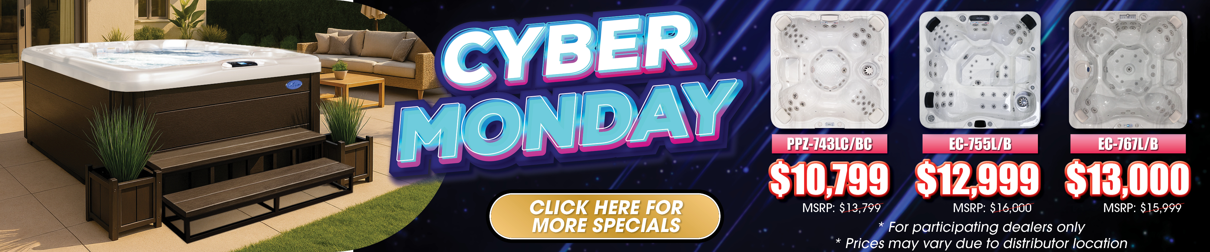 Calspas hot tub being used in a family setting - Edinburg